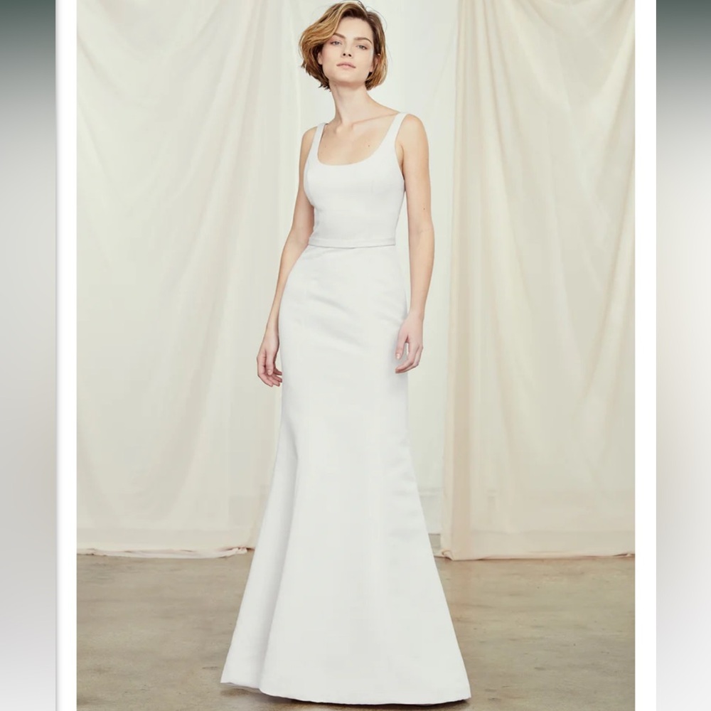Amsale Bentley Dress in Champagne